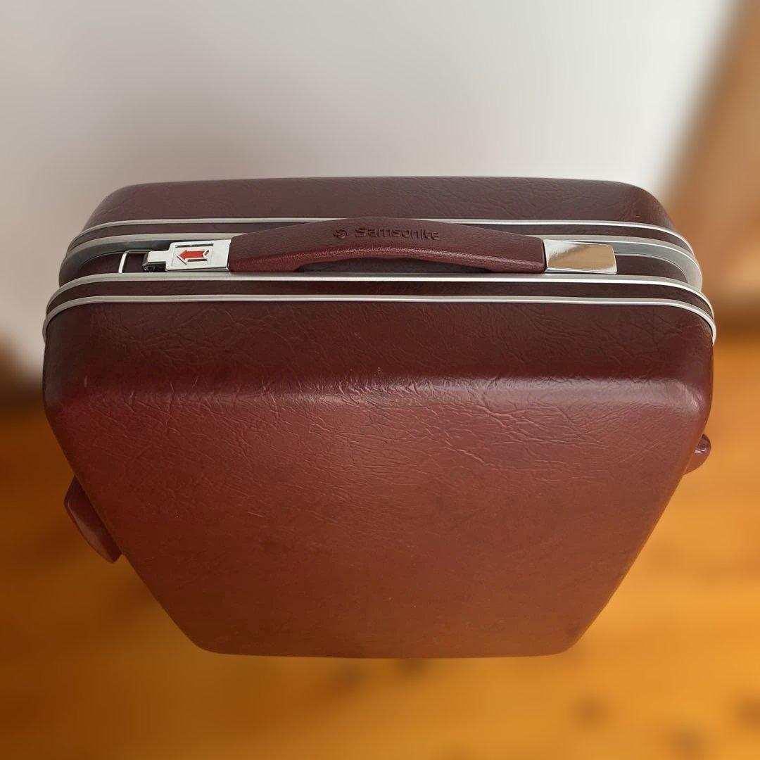 サムソナイト ヴィンテージスーツケース　赤　昭和レトロ