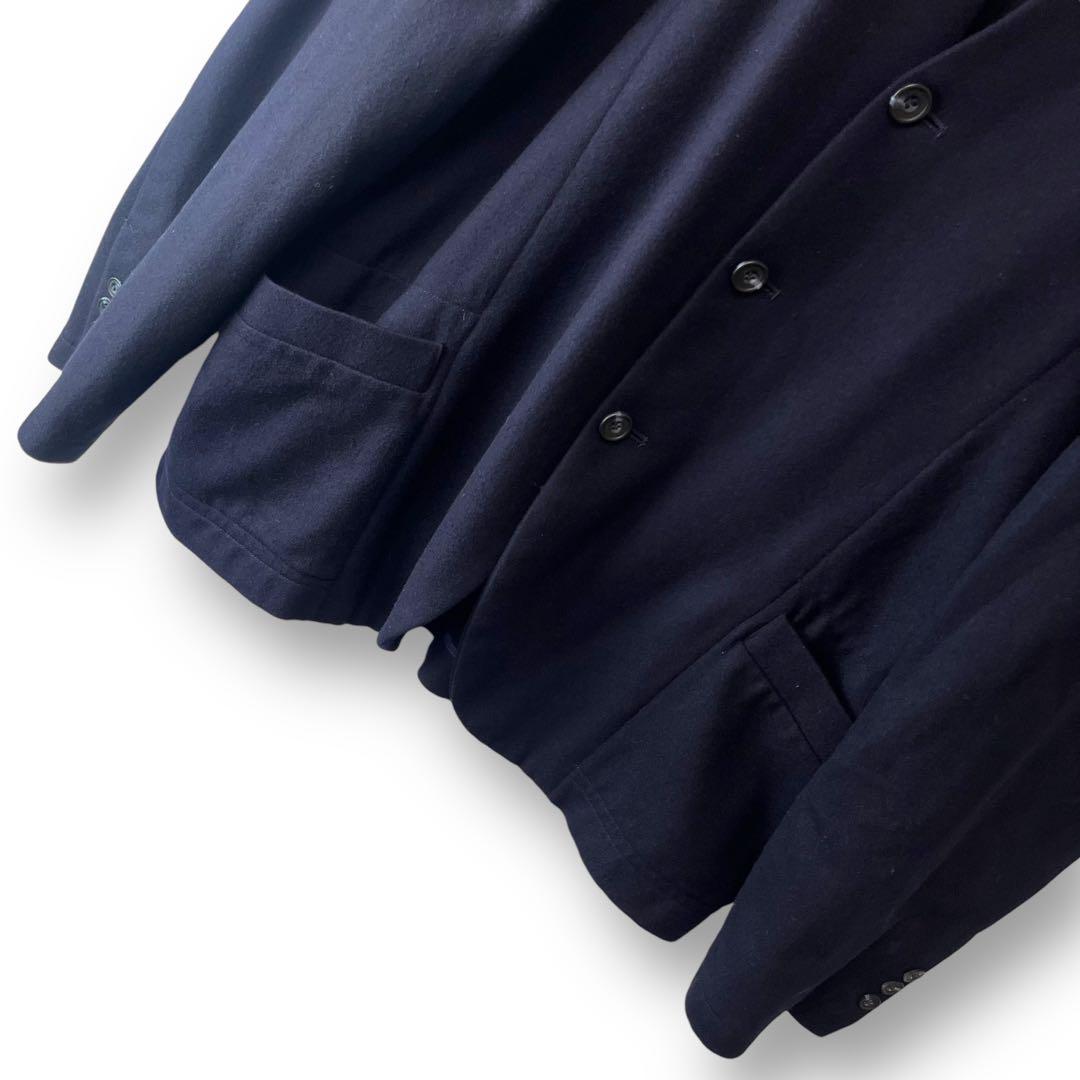 Paul Smith London ノーカラージャケット ウール ネイビー L
