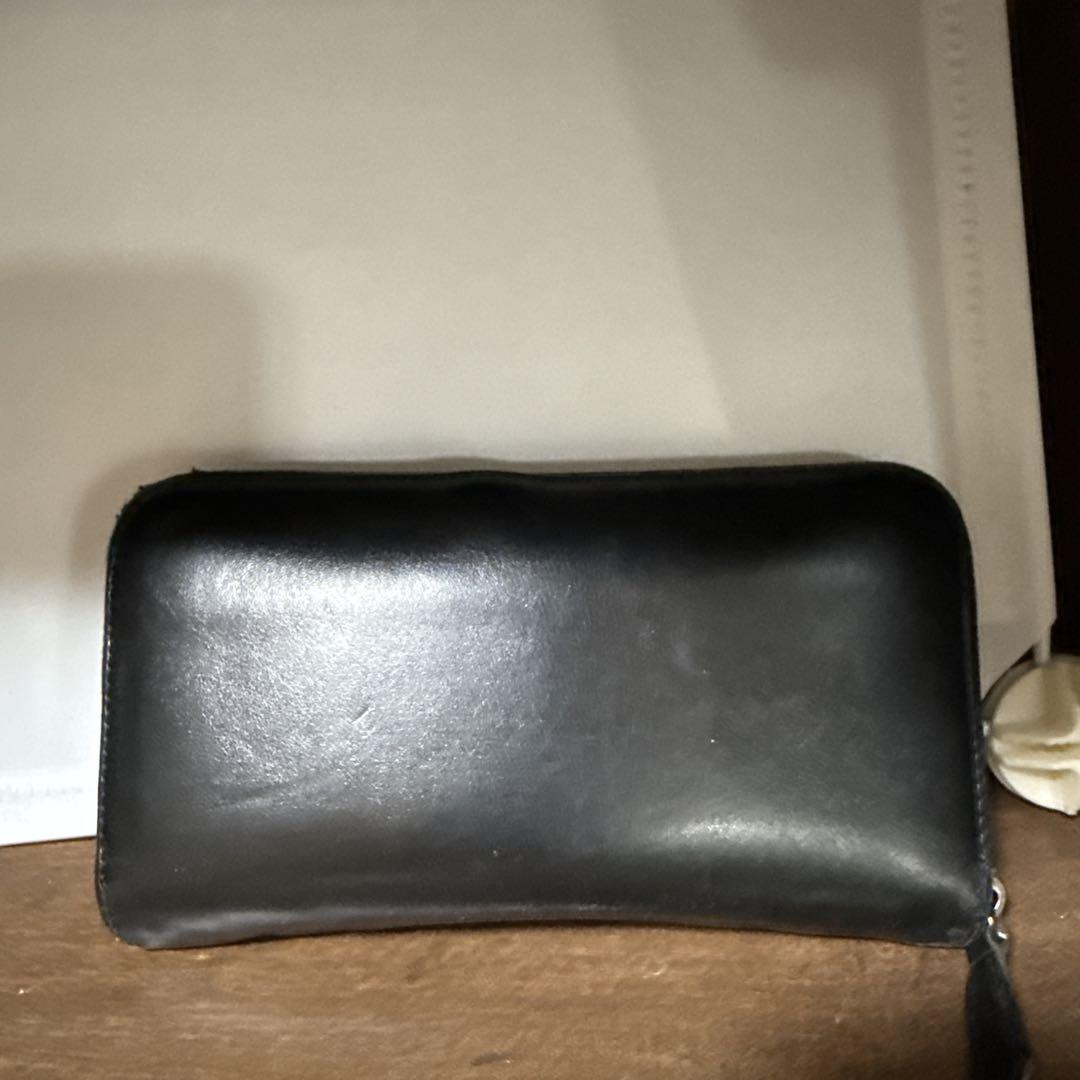 FENDI ブラック レザー 長財布