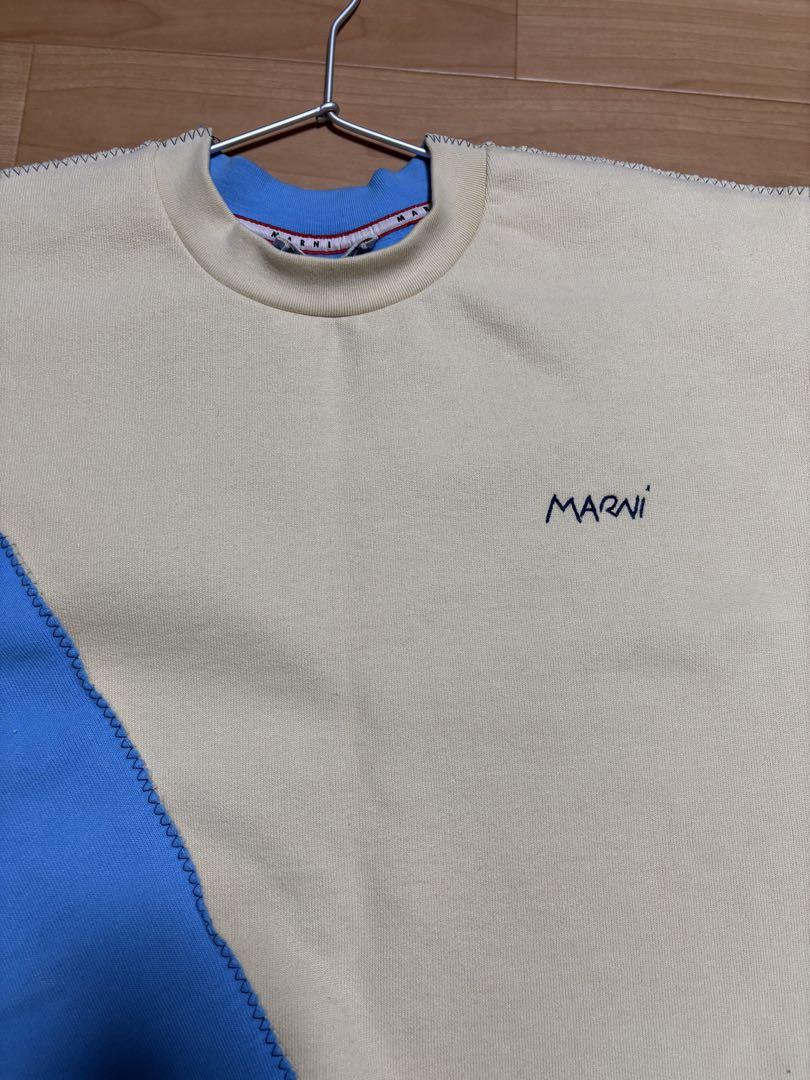 MARNI 22SS/ロゴバック切替スウェット/46/FUMU0096QX