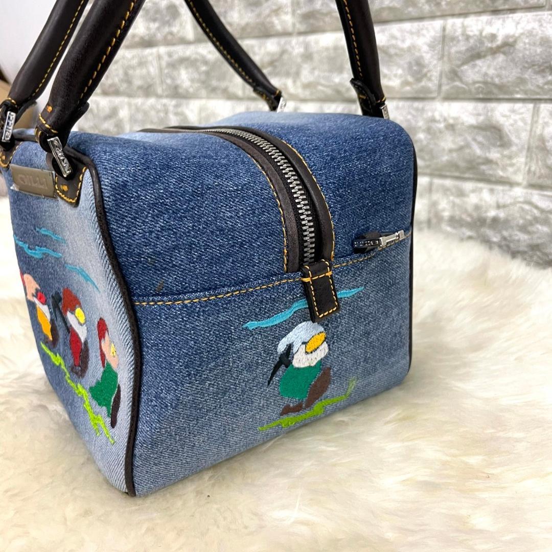 gilli\ジリ　ダックスキューブバック GILLI ジリ キューブバック デニム 小人 バッグ