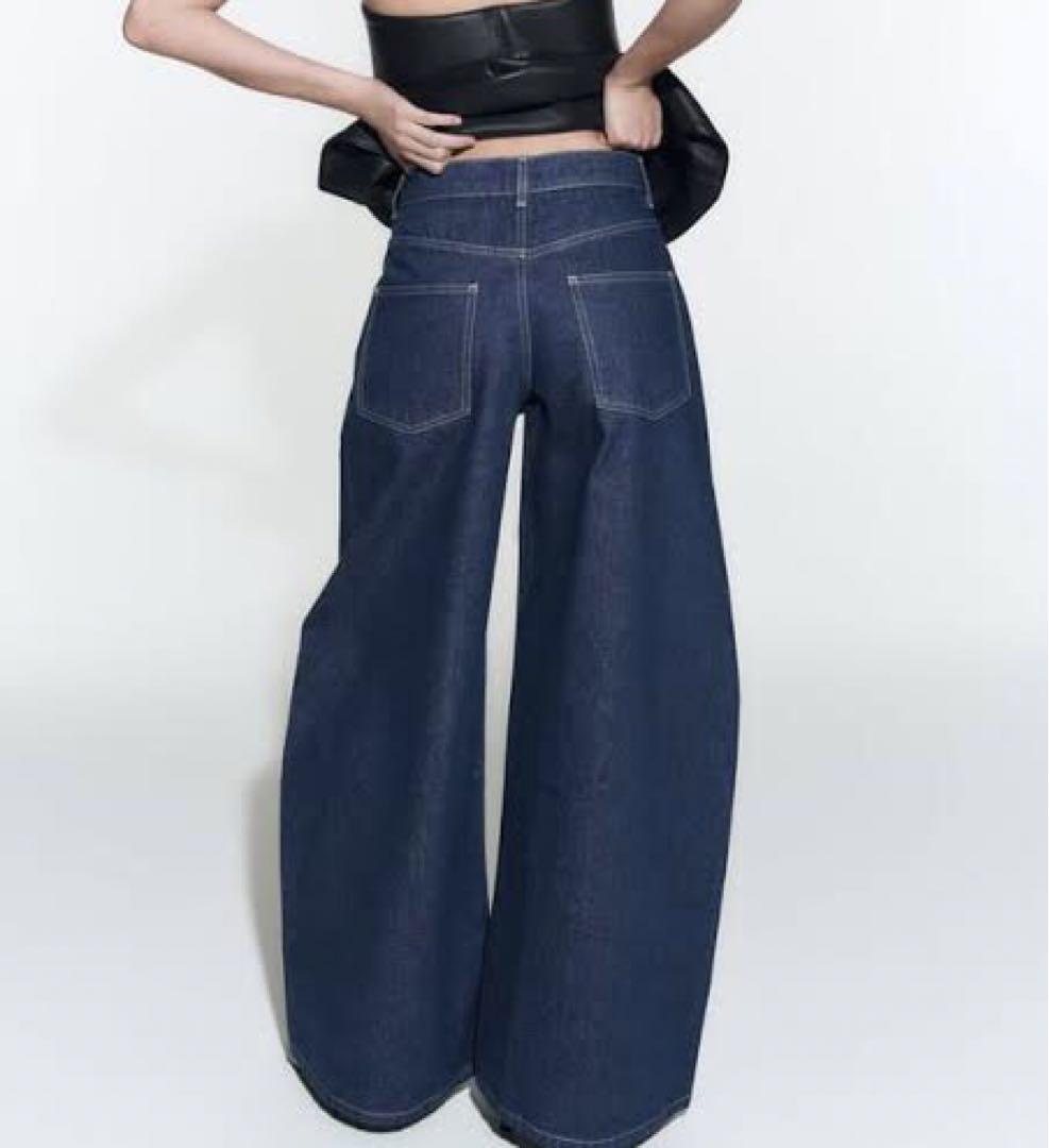 archive baggy wide leg denim pants Y2K
