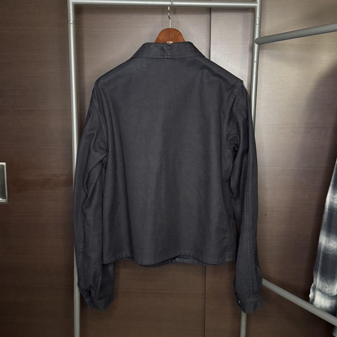 60〜70's VINTAGE FRENCH WORK JACKET 黒染め 軍
