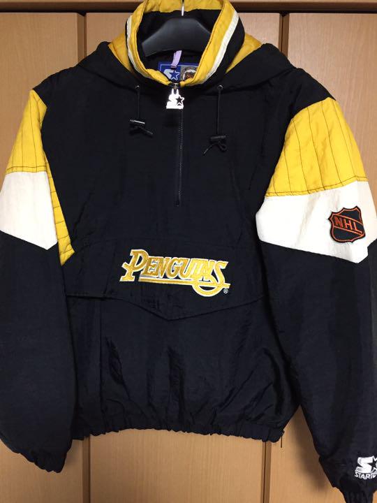 【祝開店!大放出セール開催中】 US古着NHL ピッツバーグペンギンズ 中綿ジャケット XXL - ナイロンジャケット