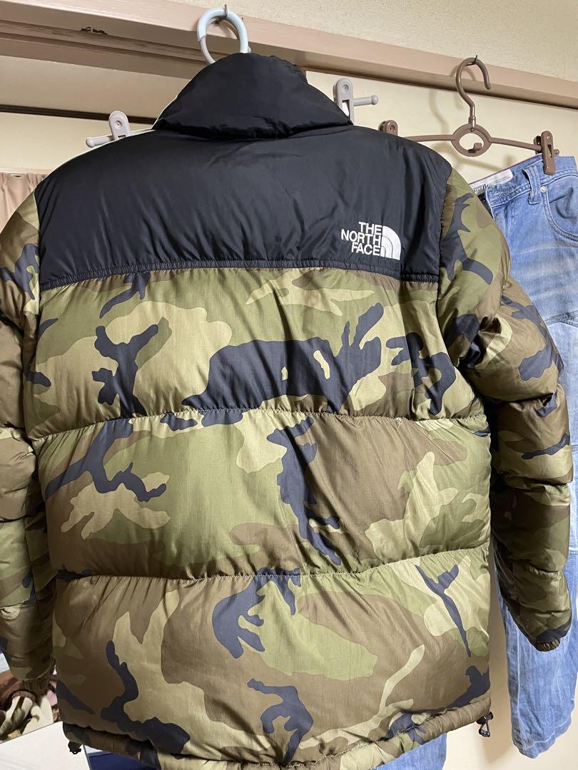 【極美品】ノースフェイスヌプシ迷彩ダウンジャケット