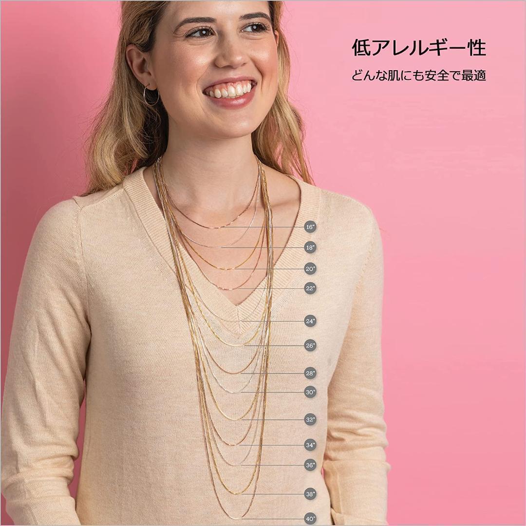 【M2138-50-33】22インチ 18k ゴールドコーティング 1mm 幅