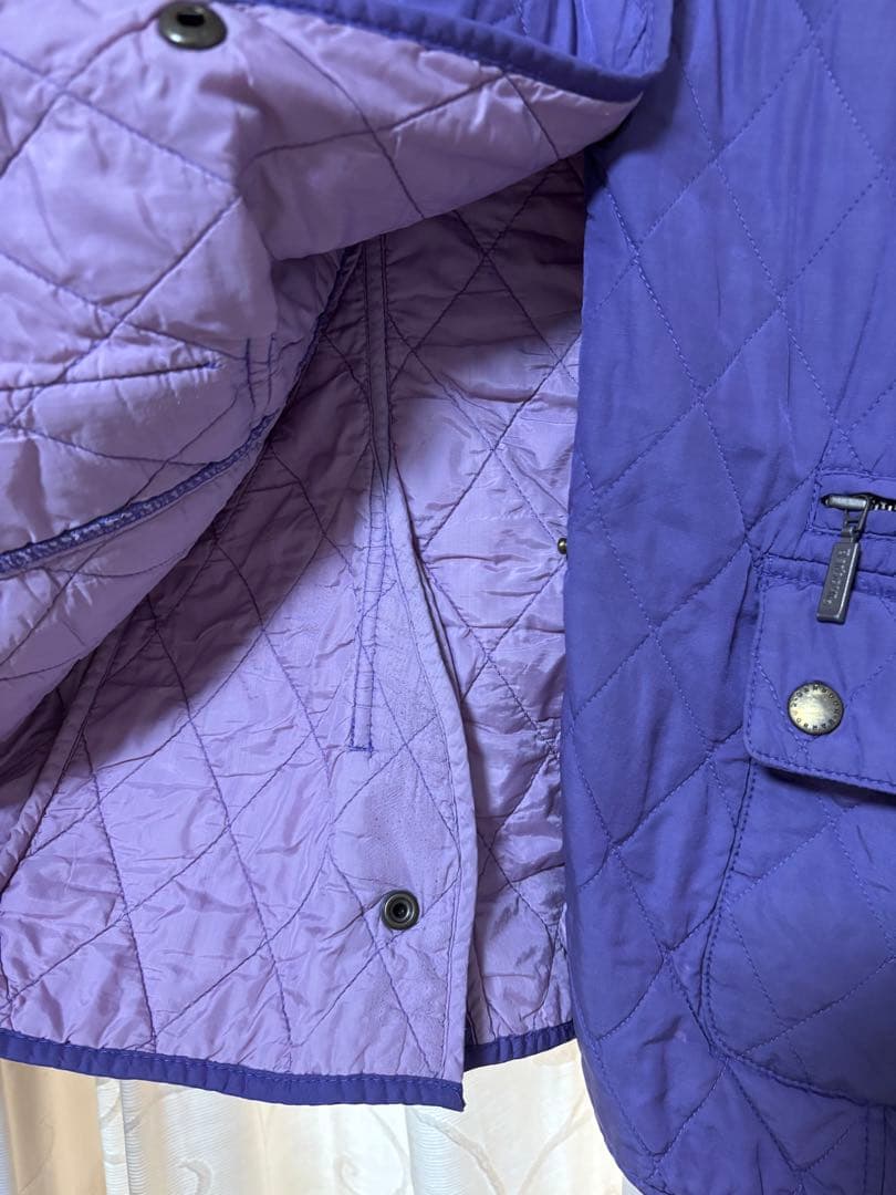 barbour パープル キルティングジャケット barbour パープル キルティングジャケット