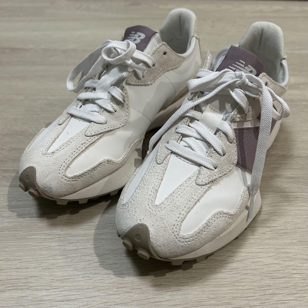 【即購入歓迎】NewBalance WS327 23.5cm ホワイト/パープル