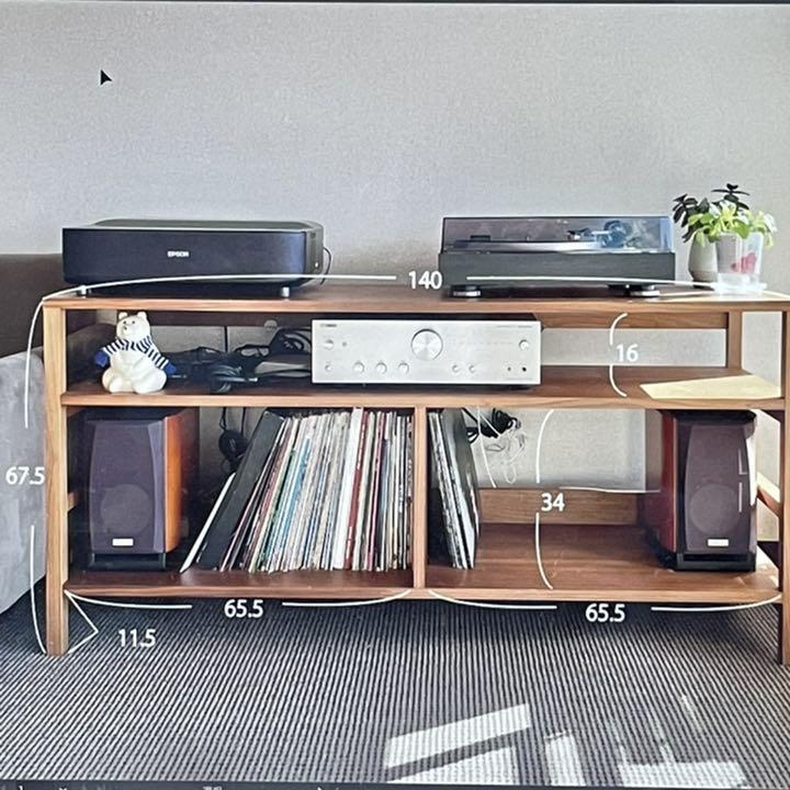 オーダーメイドレコード棚（本棚、シェルフ、オープンラック）