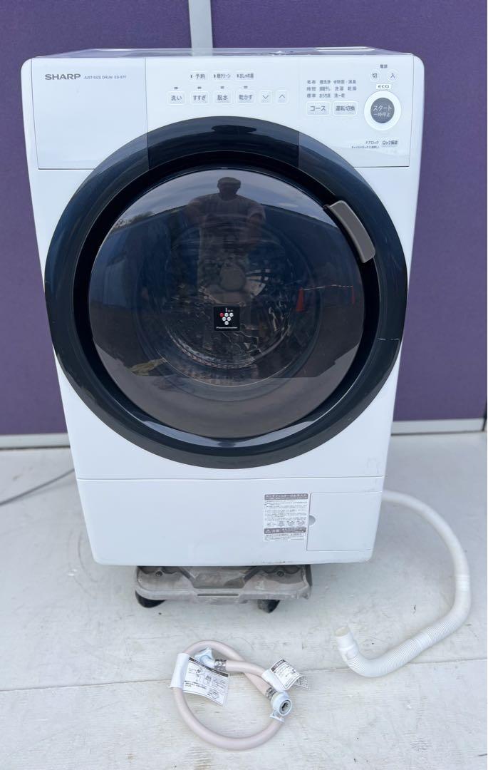 SHARPドラム式電気洗濯乾燥機ES-S7F-WL 2021年（SHARP ドラム式電気