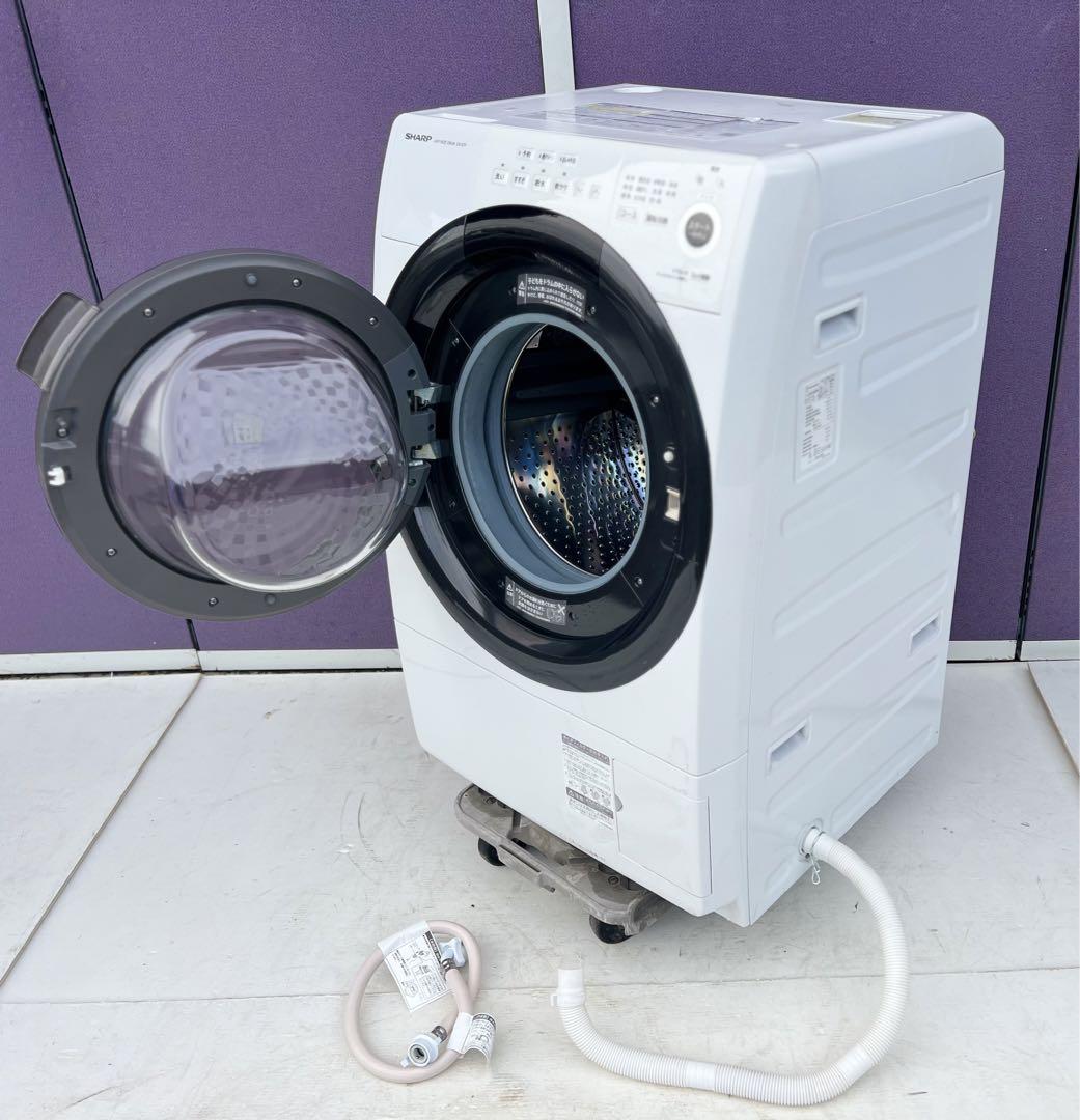 2021年式 シャープ　ドラム式洗濯機ES-S7F-WL Amazon | シャープ ドラム式 洗濯乾燥機 ES-S7F-WL ヒーター