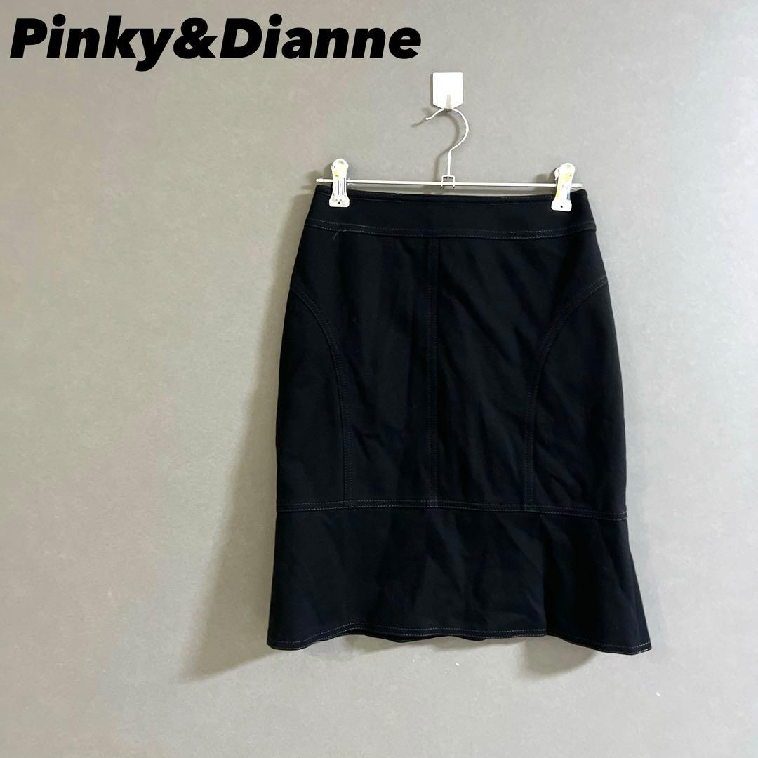 a3156 Pinky Dianne 級 膝丈スカート ブラック MM・Pinky&Dianne