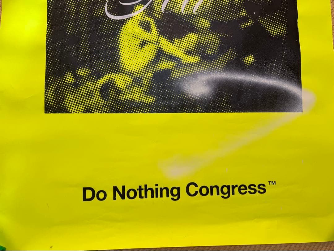 Do Nothing Congress ポスター 手刷り 藤原ヒロシ Do Nothing Congress ポスター 手刷り 藤原ヒロシ