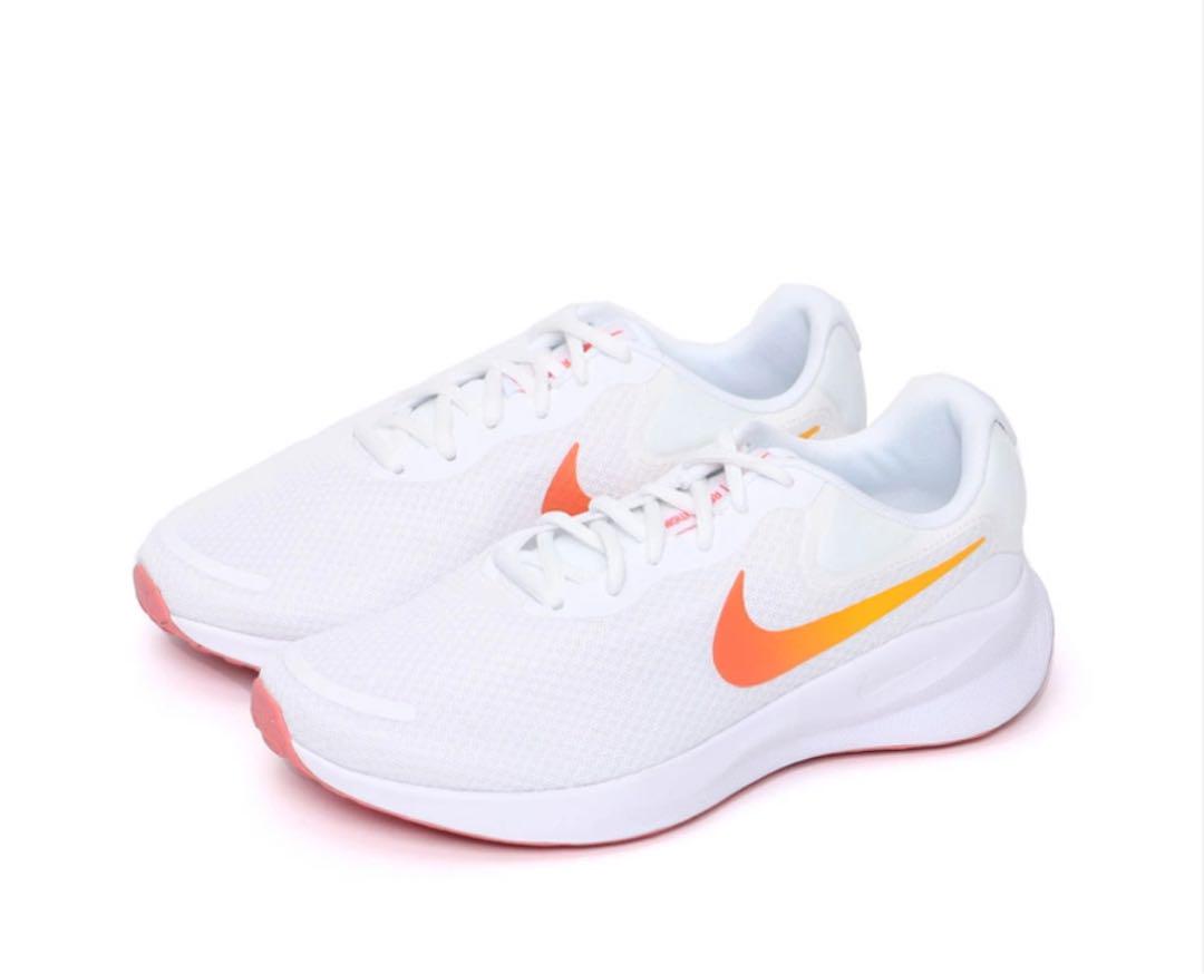 Nike ランニングシューズ ホワイト/オレンジ 7990円→6990円に値下げ