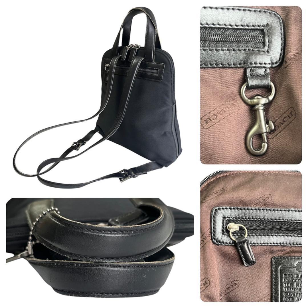 希少　COACH コーチ リュック バックパック ナイロン 黒　1E-09
