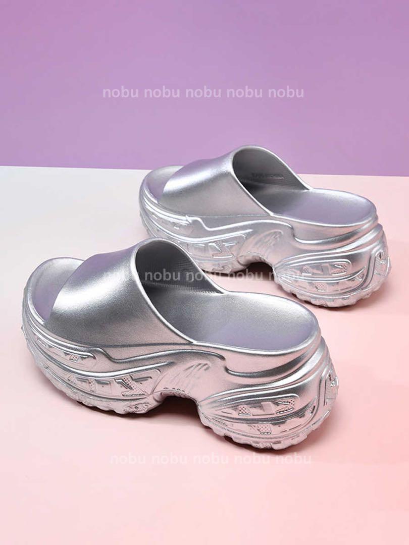 smiley正規品　サンダル y2k opium 厚底 nana 韓国　ロック y2k 厚底サンダル レディース nana 韓国 ロックopium 00s - メルカリ