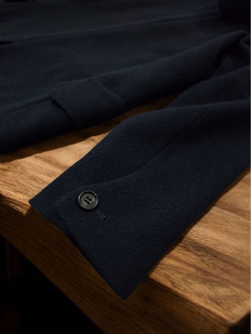 ネイビー フード付きコート ネイビー フード付きコート