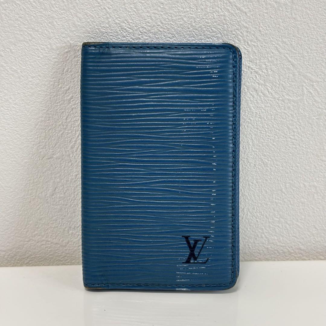 LOUIS VUITTON ルイヴィトン エピ カードケース トレドブルー