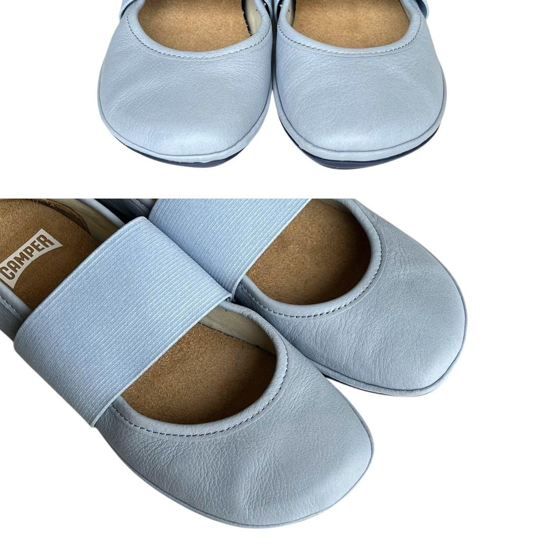 【最終価格】CAMPER 36 RIGHT NINA レザー フラットシューズ
