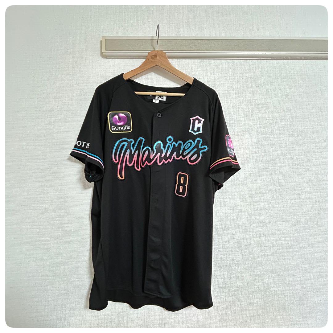 マリーンズ 中村奨吾選手 ユニフォーム 8番　千葉ロッテ　サマーユニ　Oサイズ