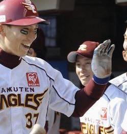 嶋基宏選手　実使用バッティンググローブ