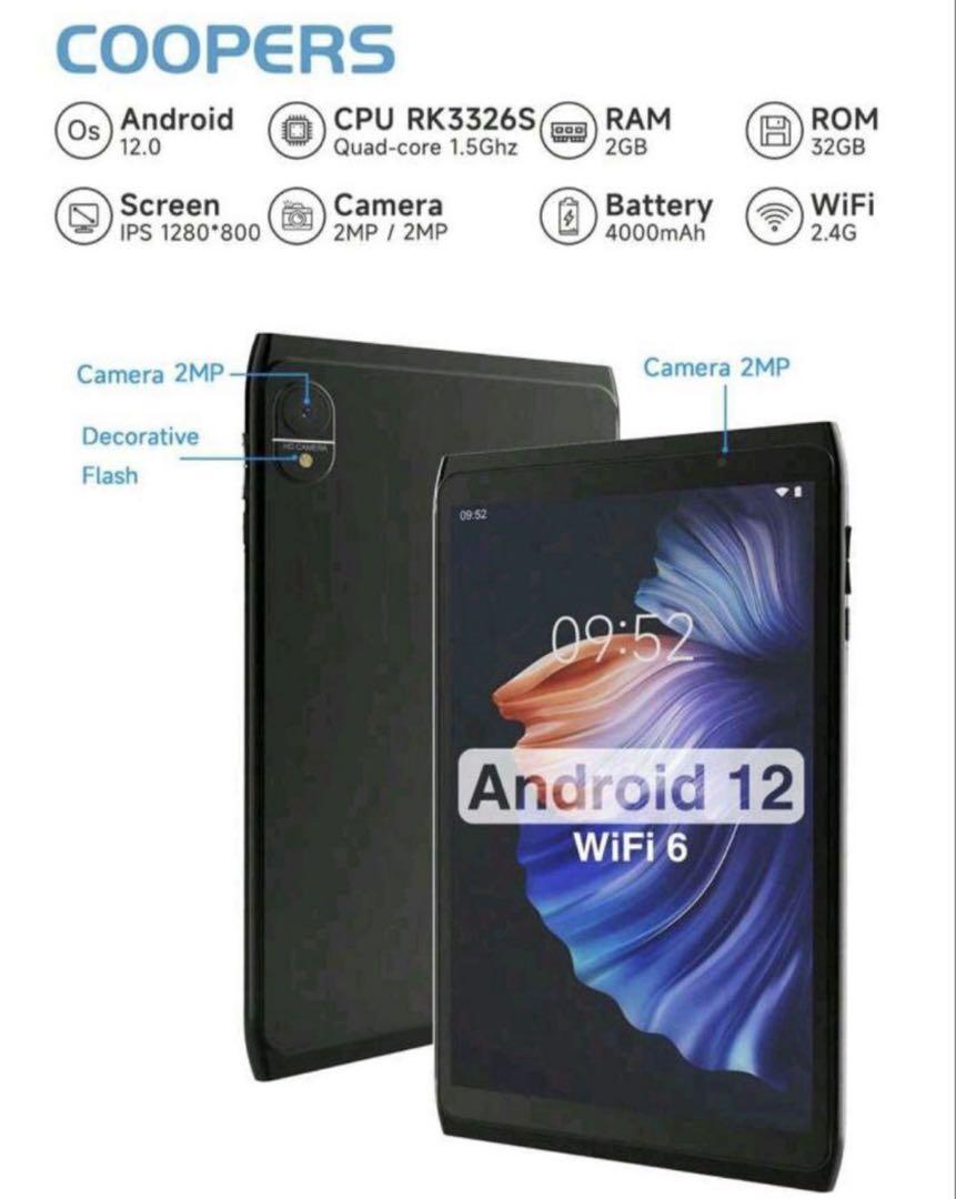COOPERS Androidタブレット 9.56インチ Amazon.co.jp: COOPERS YQ11M 2025 Android 14 タブレット 10.1
