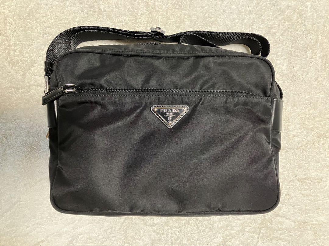 [美品] プラダ ショルダーバッグ　ナイロン ブラック