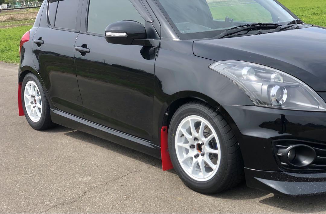 スイフトスポーツ zc32s マッドフラップ 泥除け【青】