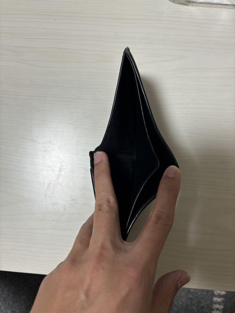 BALENCIAGA 二つ折り財布 黒 レザー