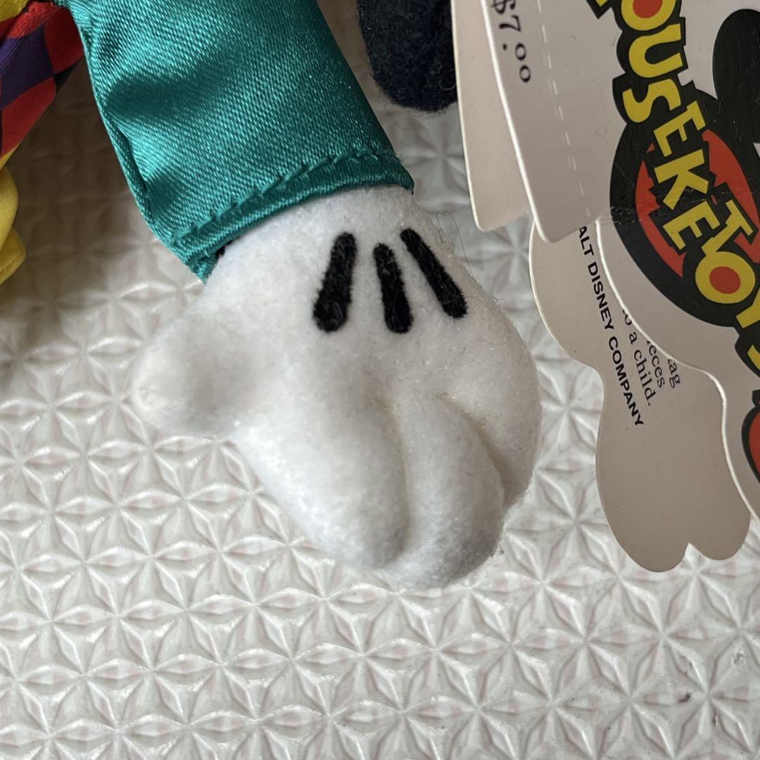 紙タグ付きMOUSEKETOYS グーフィー 道化師 ぬいぐるみ ぬいぐるみ