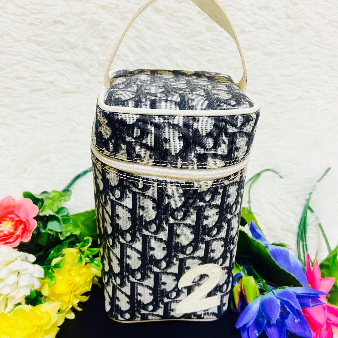 Dior✨ディオール✨バニティ✨自立✨ハンドバッグ✨トロッター柄✨ポーチバッグ✨