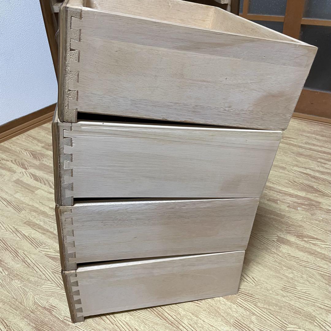 ラタン 籐 チェスト 家具 4段 タンス レトロ アンティーク