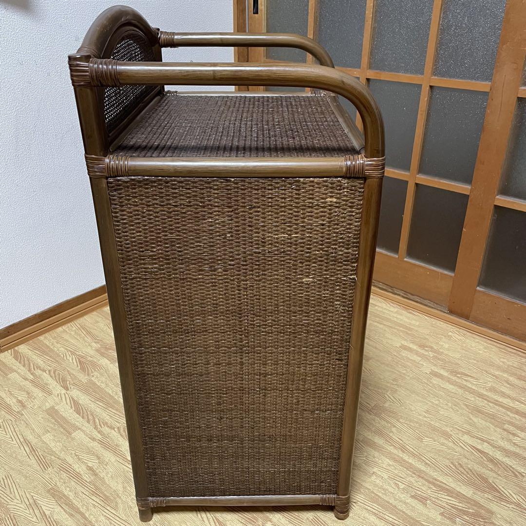 ラタン 籐 チェスト 家具 4段 タンス レトロ アンティーク