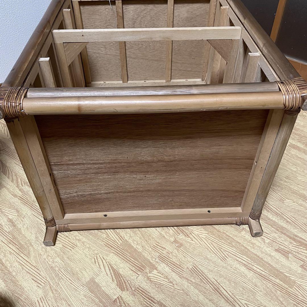 ラタン 籐 チェスト 家具 4段 タンス レトロ アンティーク