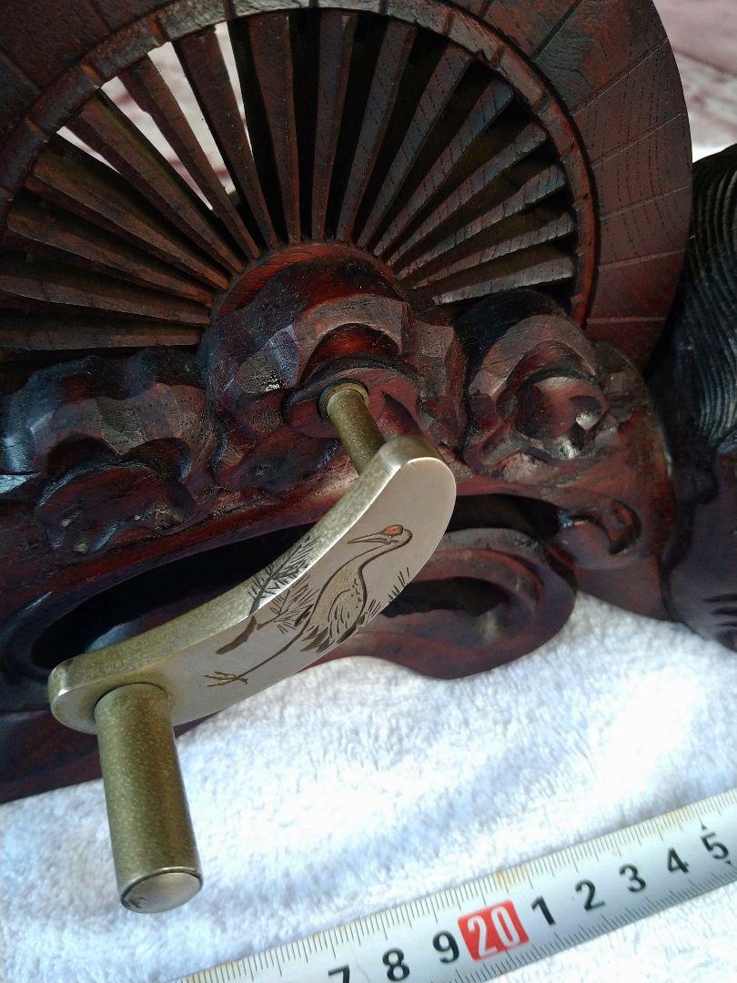 墨つぼ　墨壺　坪直　鶴　亀