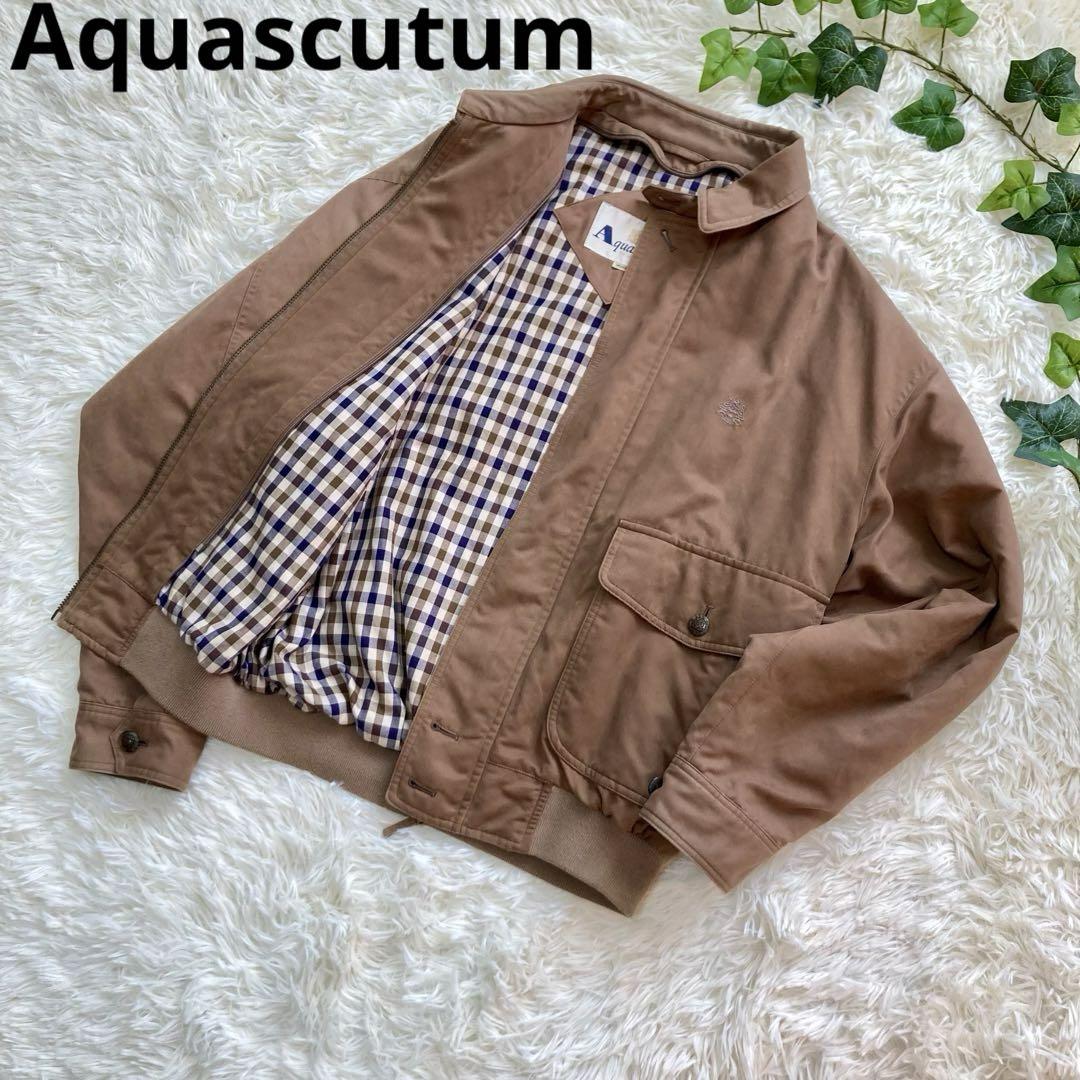 Aquascutum ハリントンジャケット　キャメル