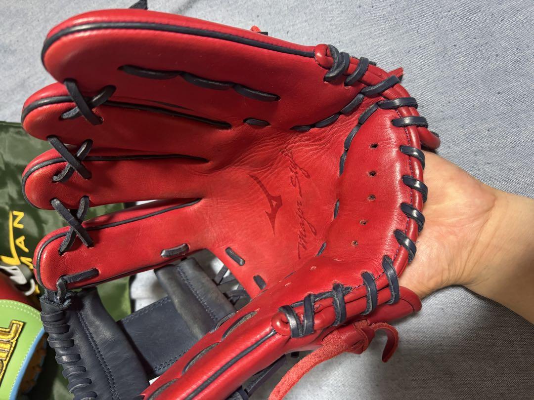 MIZUNO グローブMAJOR STYLE シモンズモデル:サイズ9 レッド
