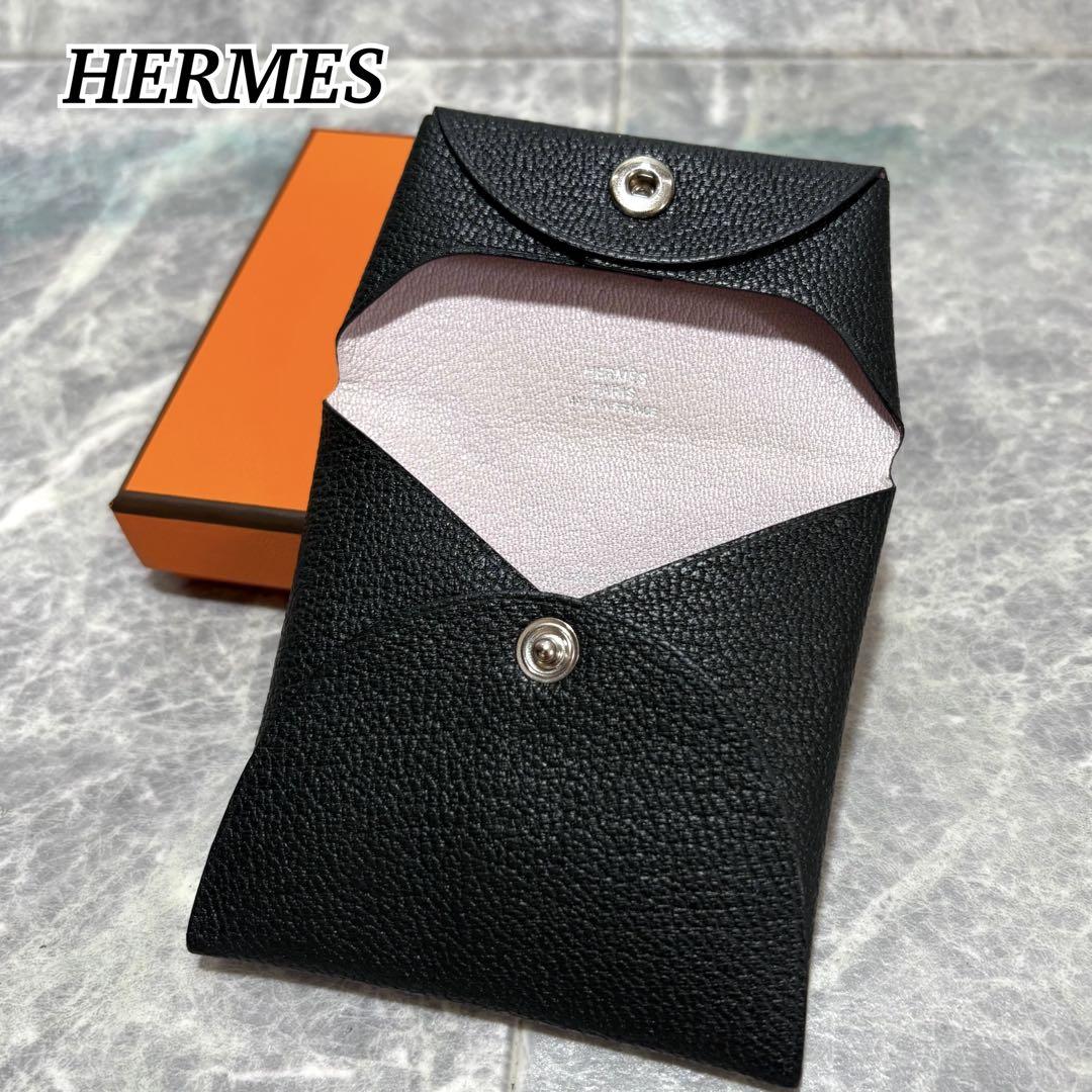 ⭐︎HERMES⭐︎ バスティア　ヴェルソ　W刻　ブラック　ピンク　箱付き　美品