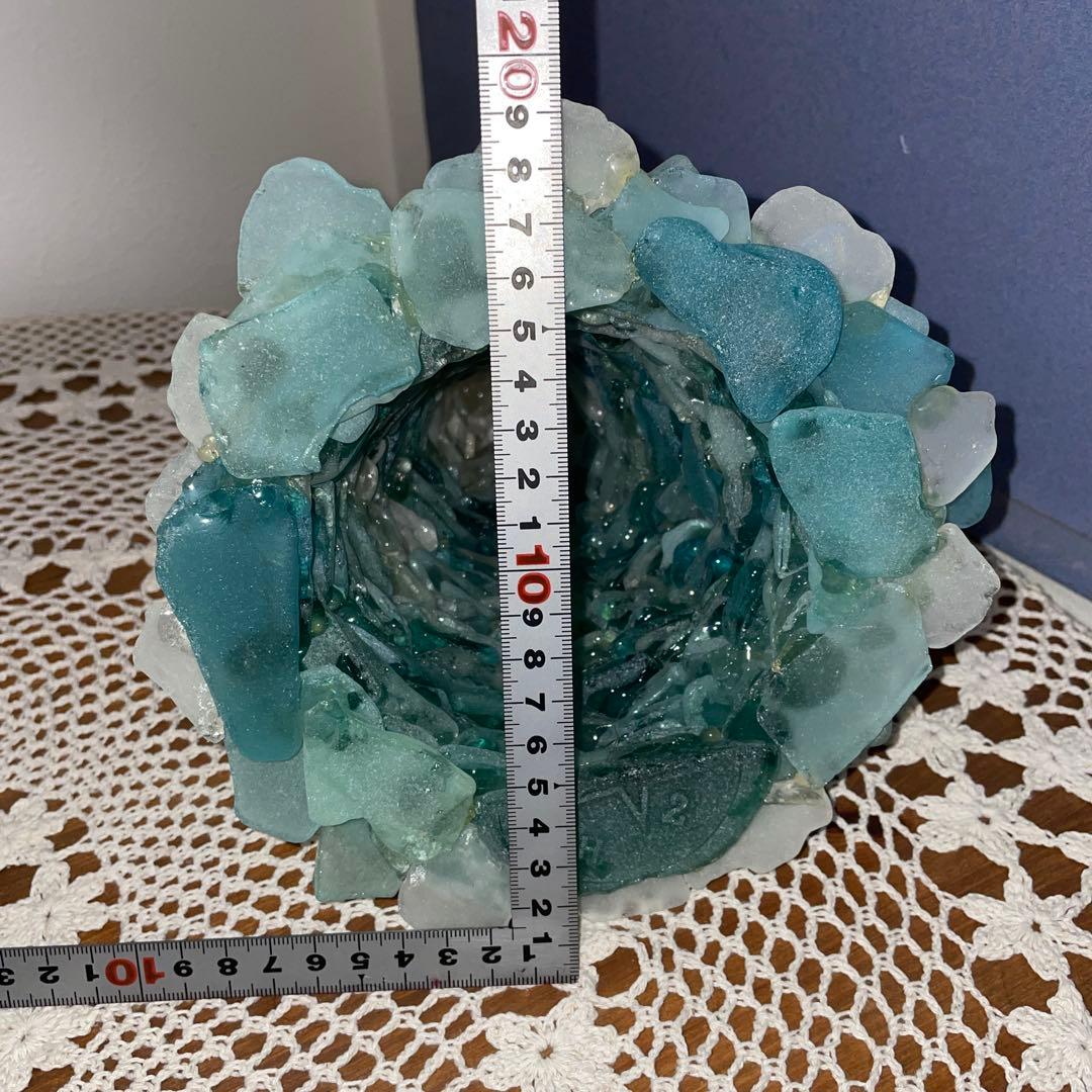 シーグラスランプ ツリー傷や汚れあり