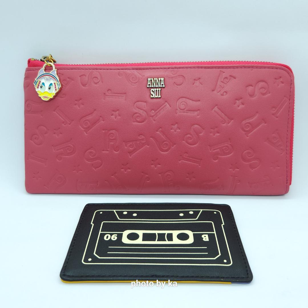 ピンク アナスイ ANNA SUI 長財布 ディズニー コラボ ミッキー 新品