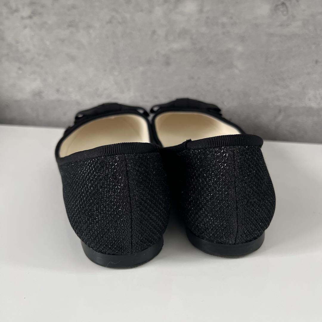 ランバンオンブルー　リボンパンプス　23cm