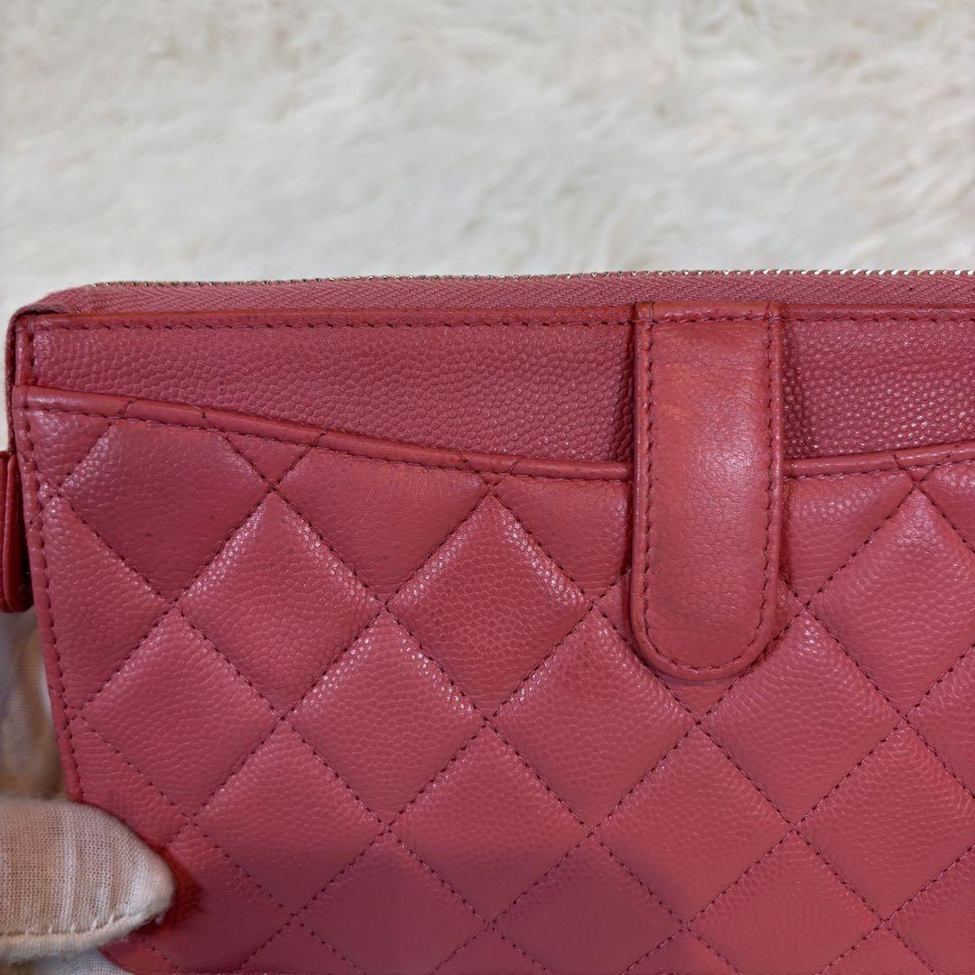 希少✨　シャネル　キャビアスキン　チェーンウォレット　財布　ココマーク