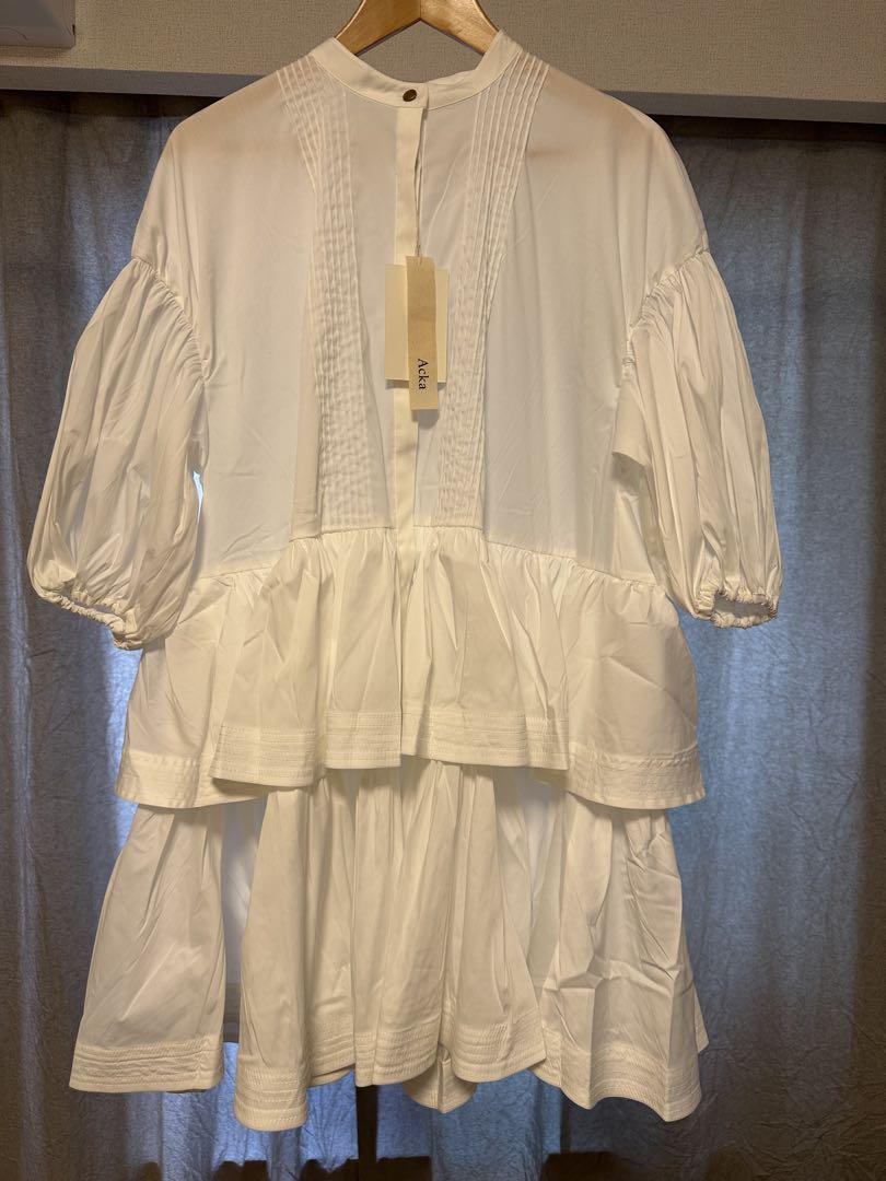ワンピース acka frill shirt one-piece