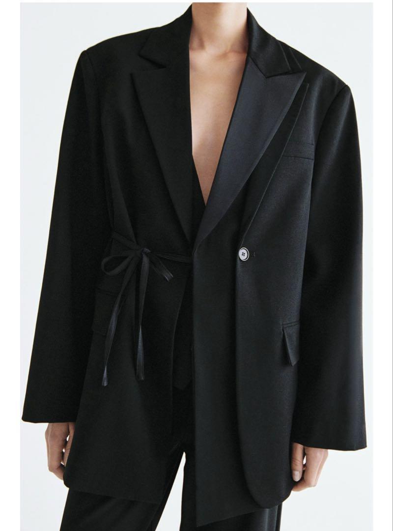 新品タグ付き⭐︎ZARA ダブルブレスト オーバーサイズブレザー XS-S