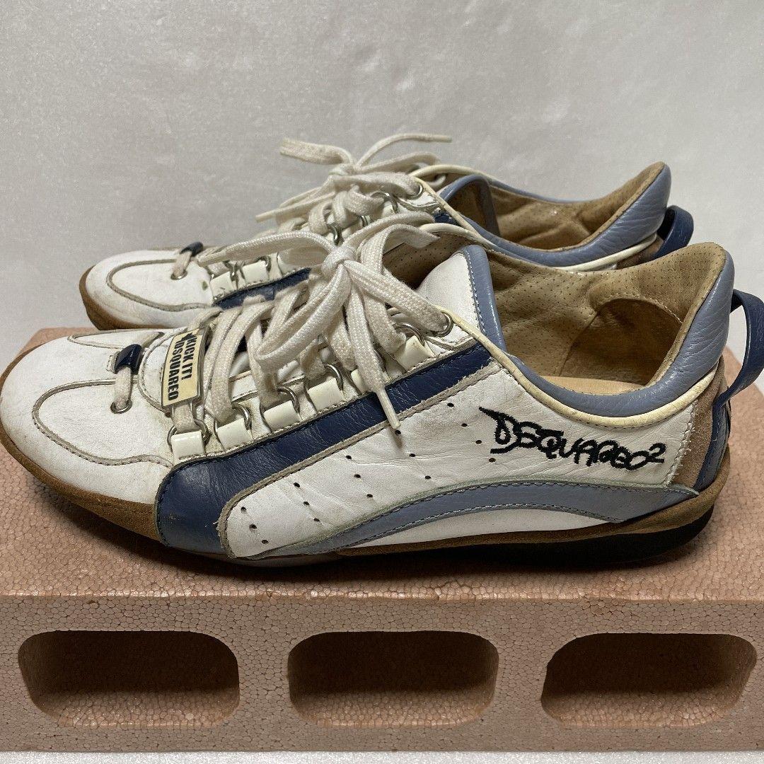 限定品好評 ディースクエアード DSQUARED2 スニーカー レザー サイドライン 靴 gKT76-m36514375497 超激得豊富な