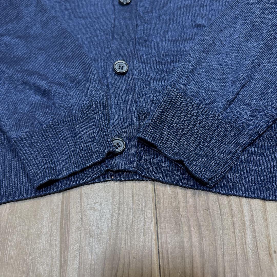 ビームスプラスFLANDERS LINEN 麻カーディガン カーディガン S