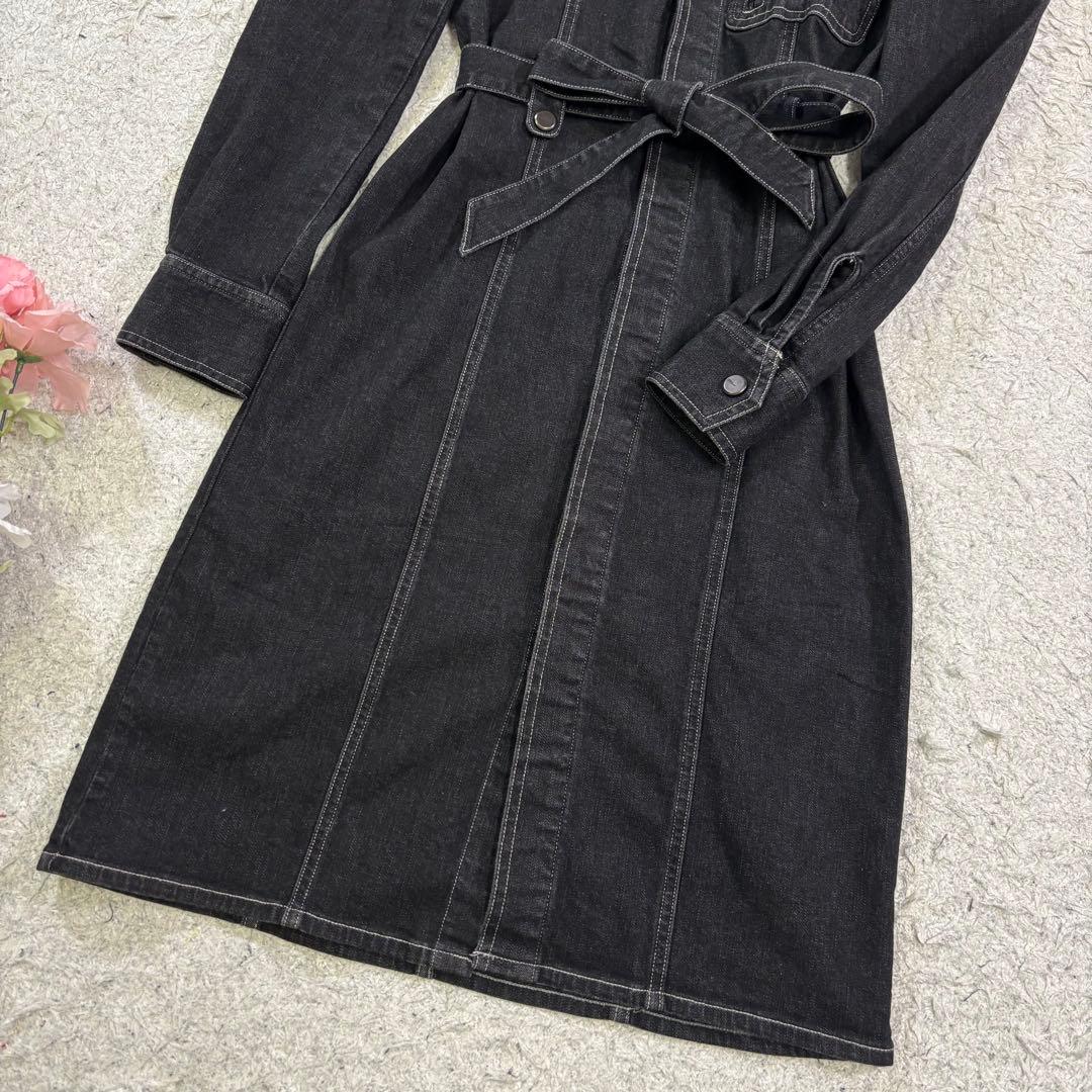 デニム生地 ウエストリボン