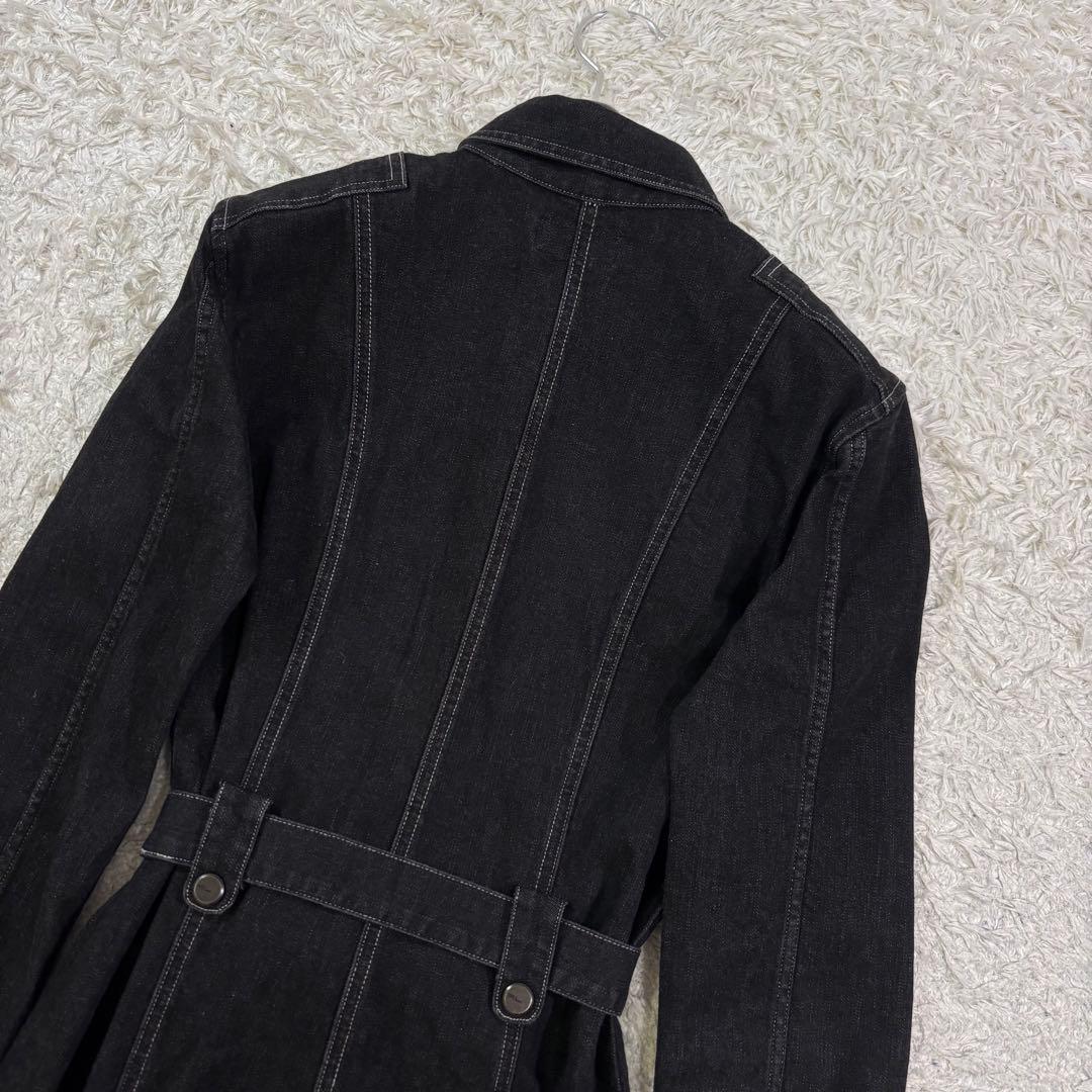 シャツワンピース 黒M