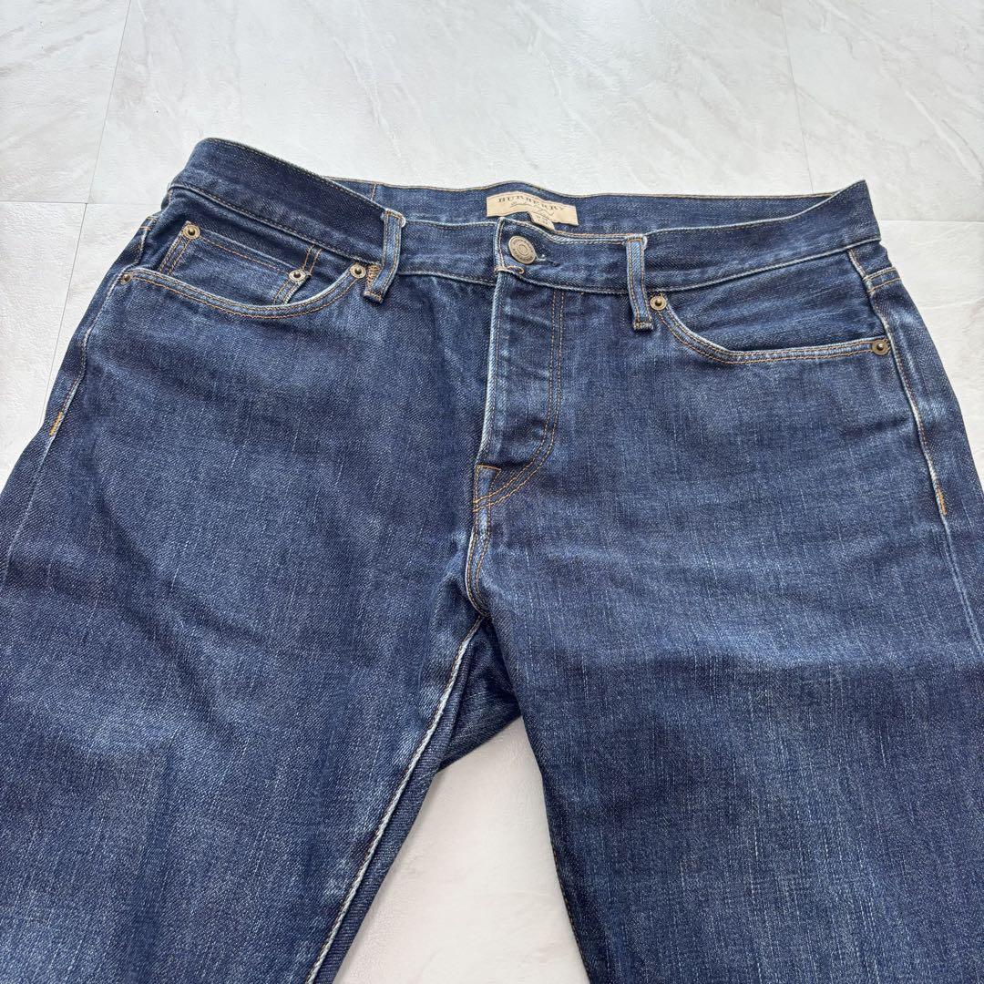 バーバリー BURBERRYストレートデニム 赤耳 セルビッジ W34 L32