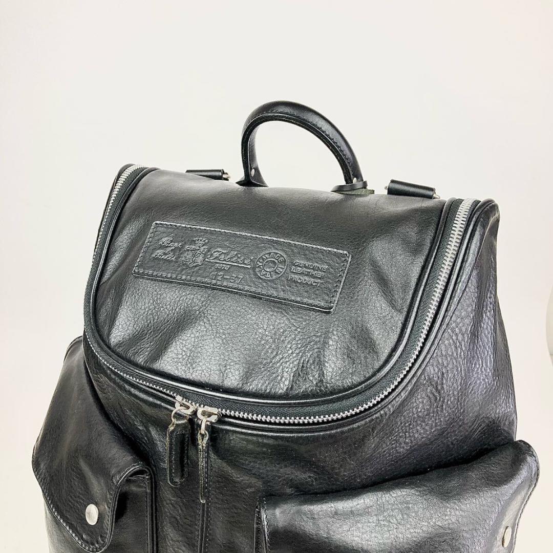 【極美品】 Ferisi 12-37 リュック レザー 黒 ソリーゾ